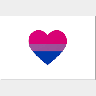 no outline heart - bisexual Posters and Art